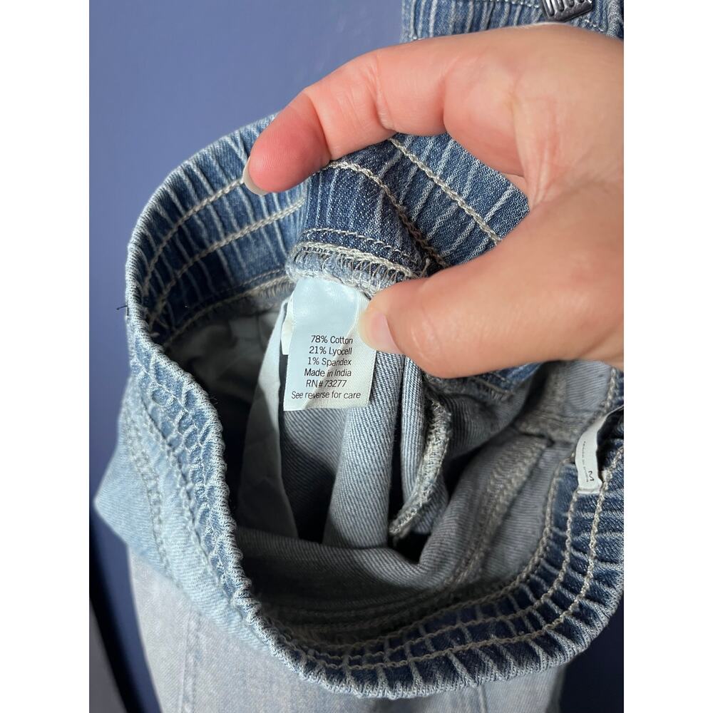 Sonoma Goods For Life Chambray Cargo Jogger Pants Blue Medium NWOT - Picture 6 of 6